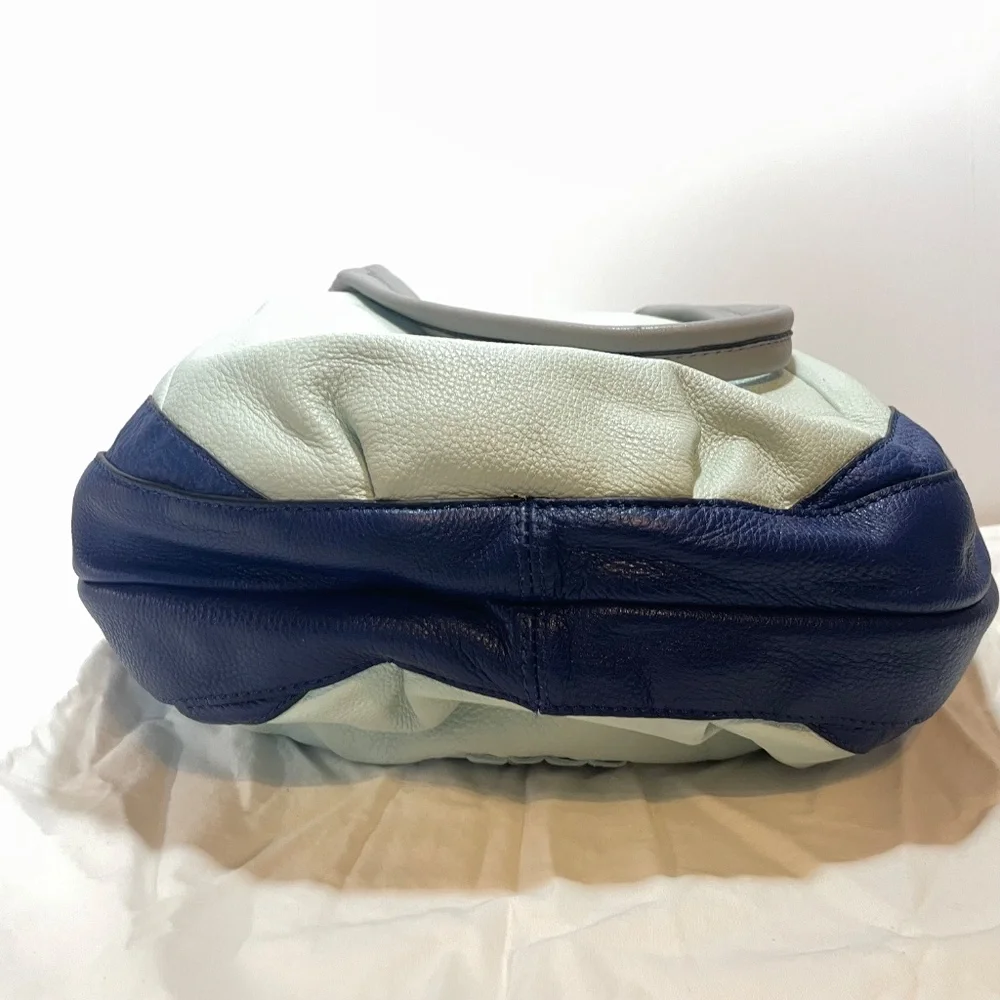 orYANY Leather Hobo Shopper Purse Grey Blue - Picture 12 of 16
